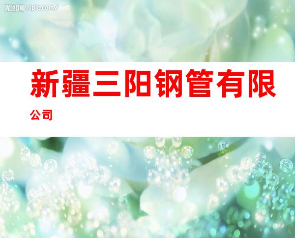 新疆三阳钢管有限公司